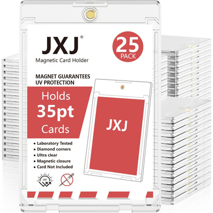 Magnetic Card Holders 35pt Hard Plastic Trading Card Sleeves Protector for Baseball Pokemon Sports Cards Bulk Pack 25 50 100 200 400