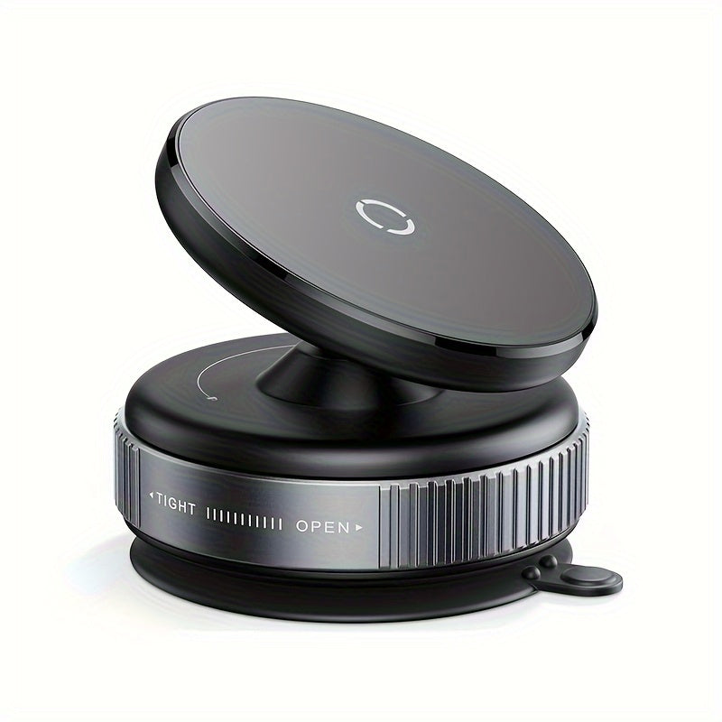 360-Degree Adjustable Magnetic Phone Holder, Designed for New Vehicles, Multifunctional Navigation Mount, Compatible with Cars, Gyms, Mirrors, And Smooth Surfaces, Featuring a Non-Adhesive Suction Cup