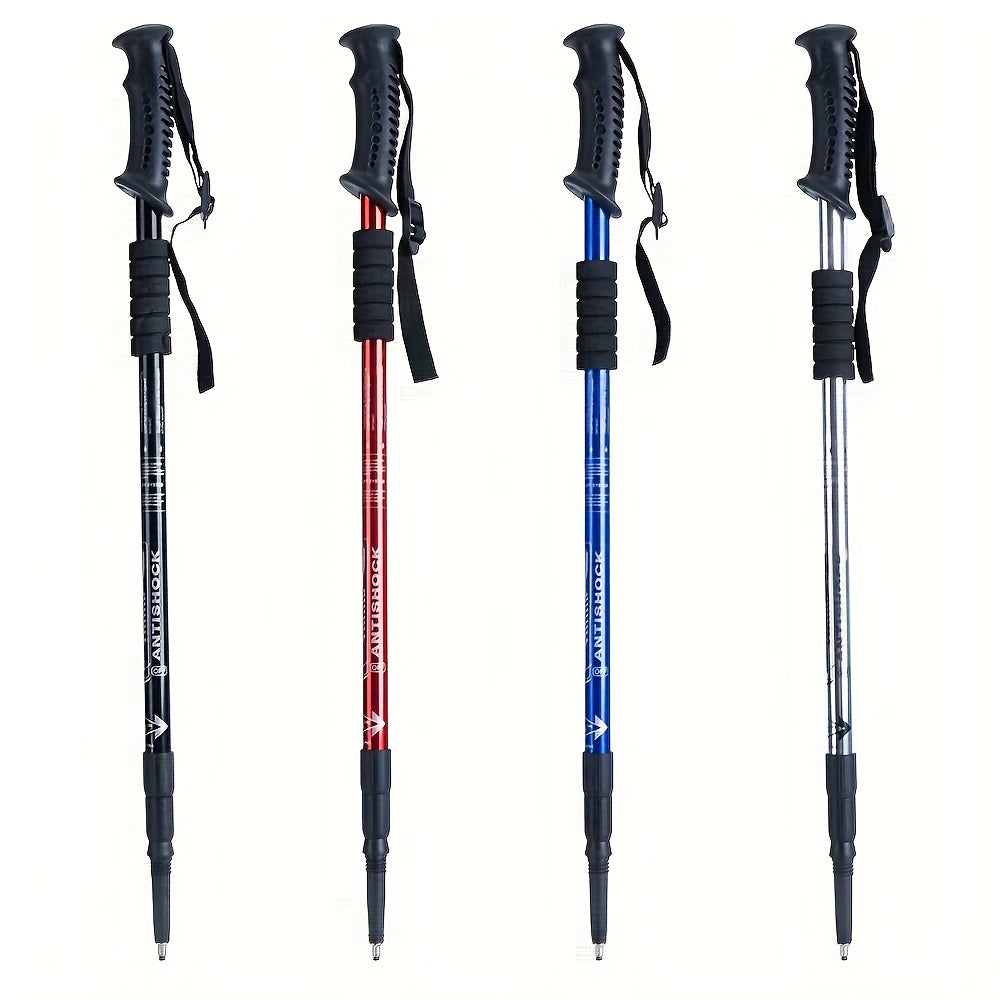 Adjustable Hiking Stick Aluminum Alloy – Lightweight Foldable Walking Pole with Quick Lock for Men & Women | Portable Trekking Cane for Camping & Outdoor