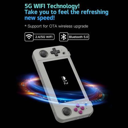 Anbernic RG505 Handheld Game Console Android 12 OLED 4.95-Inch Retro Emulator 5000mAh Hall Effect Joystick Wi-Fi Bluetooth