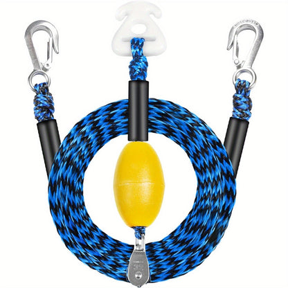 Heavy Duty Boat Tow Rope Harness Self-Centering with Float Ball Antirust Stainless Steel for Skiing Wakeboarding Kneeboarding 2 Riders