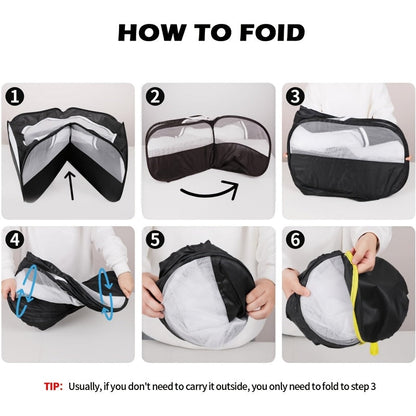 Small Animal Playpen Foldable Pop-Up 47" Portable Pet Pen with Mesh Cover for Guinea Pigs Rabbits Ferrets Chinchillas Kittens Hamsters Bunnies, Indoor Outdoor Travel Playpen, 47.24x23.62x14.96in, Black