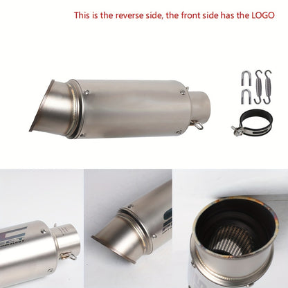 Motorcycle Exhaust Pipe 51mm & 60mm - Stainless Steel Slip-On for NMAX 125/155, Suzuki GSX650F, GSX1250 & GSX650R | Performance Exhaust Upgrade