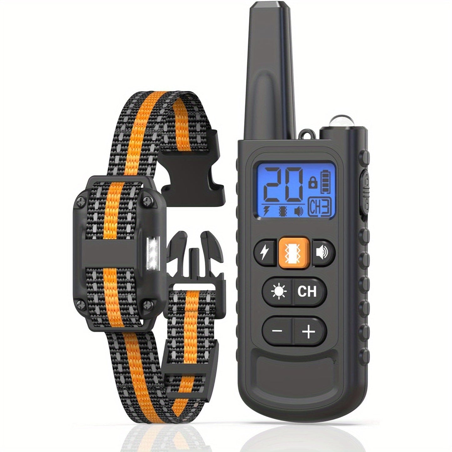 Dog Training Collar with Remote 3300ft Range 3 Modes Beep Vibration Safe Shock for 5-120lbs Dogs Rechargeable Waterproof E-Collar for 2 or 3 Dogs