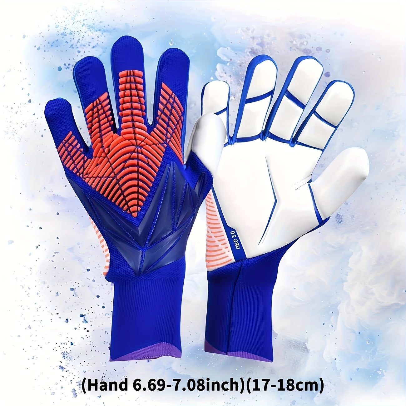 Silicone Grip Goalkeeper Gloves with Superior Traction - Available in 6 Colors & 5 Sizes, Professional Soccer & Rugby Goalie Gloves for Men Women Youth, High-Performance Finger Protection Sports Gloves