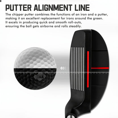 Golf Chipper Club Stainless Steel Head Regular Flex Steel Shaft 35 or 43 Degree Loft Blade Putter for Men Women Short Game Chipping Putting Wedge Championship Legal