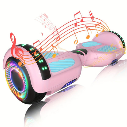 Self Balancing Hoverboard 6.5" LED Light Up Wheels 300W Motor 7.5MPH for Kids Teens Adults Multiple Colors