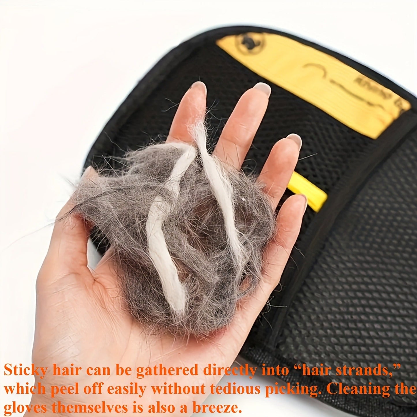 Pet Hair Removal Gloves 4-Pack – Static Elimination Technology, Reusable Lint Remover for Sofa, Bedding, Clothing, Blankets, Cat & Dog Beds, Plush Toys, Hard-to-Reach Areas