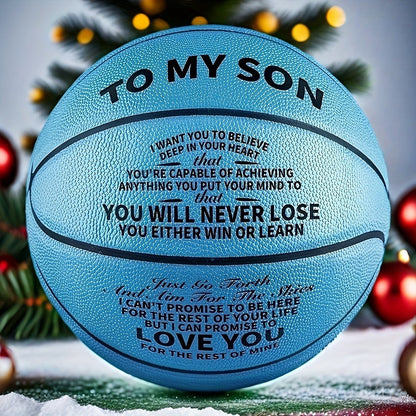 Motivational Basketball Gift for Teenagers, Grandson & Grandchild – International Standard Size, Inspirational Quote Ball, Perfect Birthday & Christmas Gift for Boys & Girls Age 14+