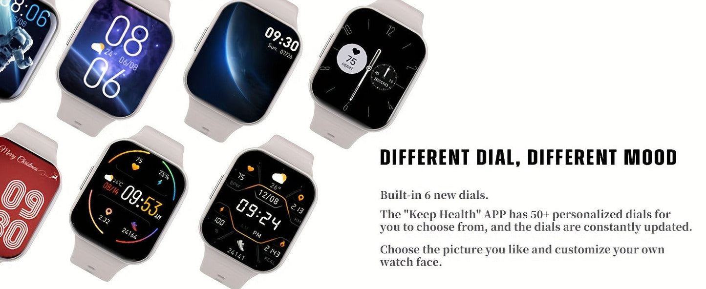 Fitness Tracker Smartwatch – 1.69" HD Screen, 25 Sports Modes, IP68