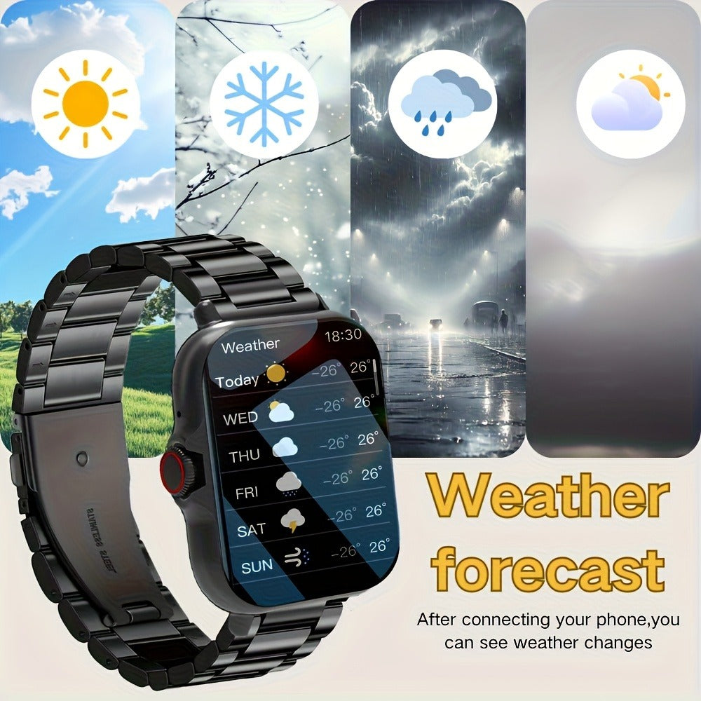 Smart Watch with Answer & Make Calls for Women Men – 100+ Sports Modes, Fitness Activity Tracker, Heart Rate Monitor, Pedometer, Compatible with Android & iPhone, Perfect Gift