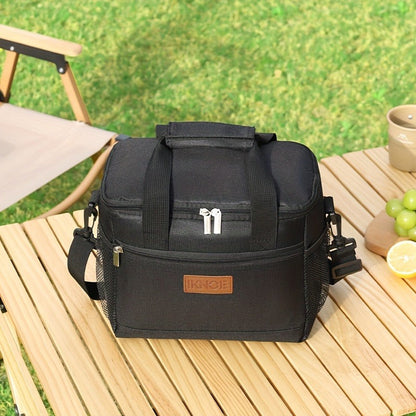 Insulated Lunch Bag Foldable Thermal Tote Leak-Proof Aluminum Foil Bento Box Carrier Reusable Cooler Bag Keeps Food Cold Fresh for Work Travel Picnic School