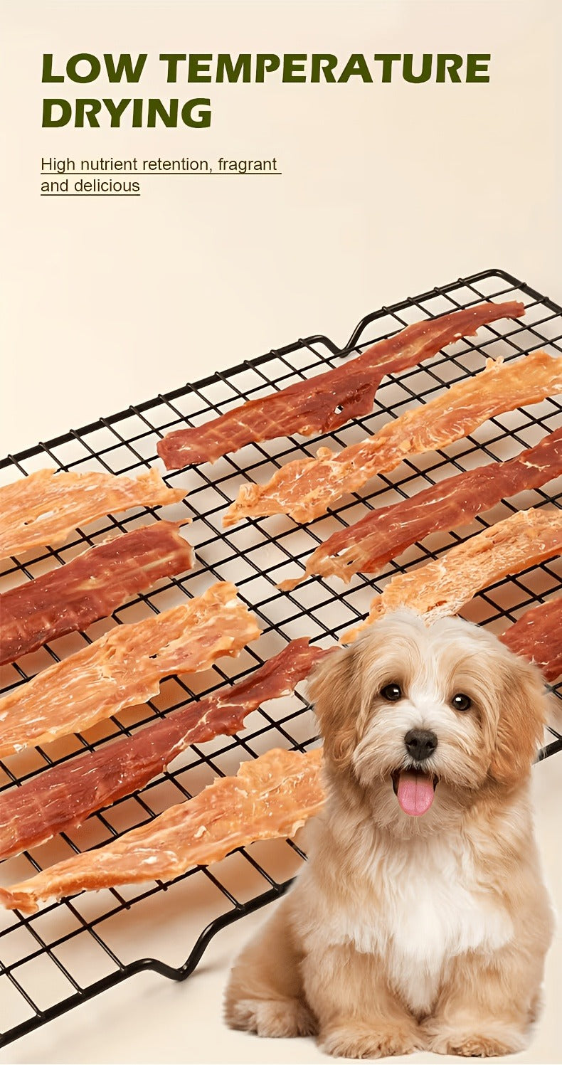 Chicken Jerky Treats for Dogs and Cats – High Protein Chicken Breast Slices, Grain-Free Dental Chews & Training Rewards for Puppies Kittens Adult Dogs Cats, Healthy Natural Pet Snacks