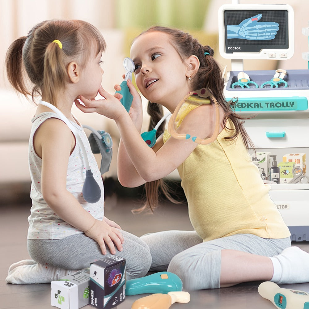 Deluxe Doctor Kit for Kids 26pcs – Pretend Medical Station Toy Set with Play Stethoscope & Medical Instruments – Role Play Gift for Boys Girls Ages 3 4 5 6+
