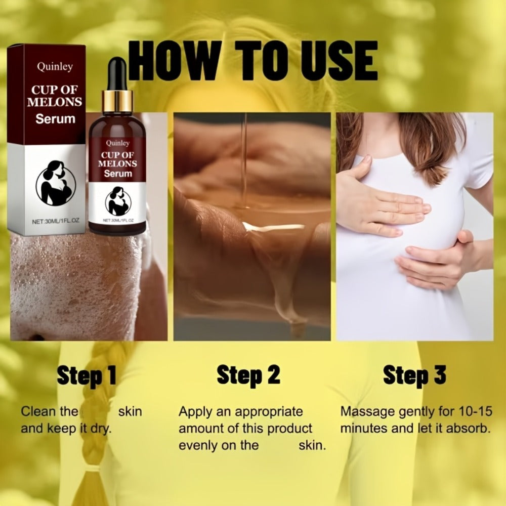 Bust Massage Oil – Breast Firming & Moisturizing Cream with Natural Extracts, Upsize & Lifting Body Oil for All Skin Types | Smooth & Gentle Formula | 1.01 fl.oz