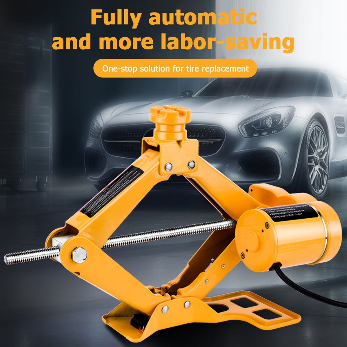 Electric Car Floor Jack 3 Ton All-in-one Automatic 12v Scissor Lift Jack For Tire Change Replacement