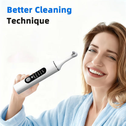 Tooth Polisher Rechargeable – 6 Brush Heads & 5-Speed Settings, Electric Teeth Polishing Tool for Plaque Removal, Stain Removal & Teeth Whitening, Professional-Level Dental Care at Home