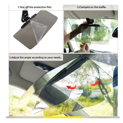 Car Visor Extender Polarized UV400 Anti-Glare | Clip-On Adjustable Sun Visor Extension, Blocks Blinding Sun & Headlight Glare, Universal Fit for Safe Comfortable Driving