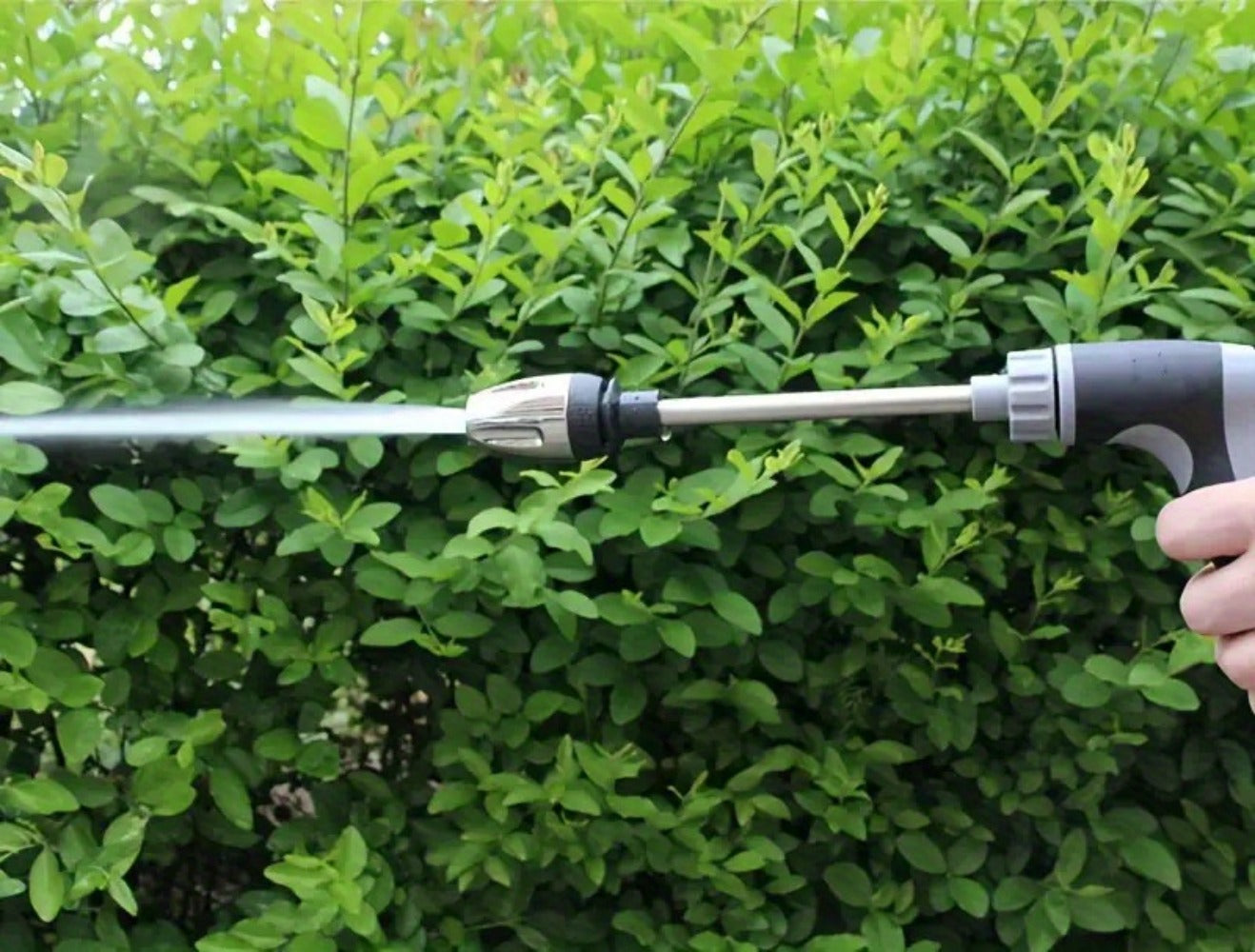 High Pressure Car Wash Gun with Long Extension Rod – Adjustable Spray Nozzle, Leak-Proof Connector, Fits Garden Hose – Car Truck RV & Garden Cleaning Wand