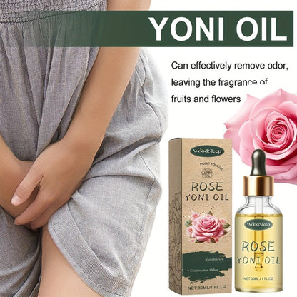 Feminine Care Oil with Rosehip Oil 30ml – Gentle Intimate Care Oil Mild Non-Irritating Formula, Effectively Neutralizes Odor & Alleviates Discomfort, Daily Private Area Body Care Oil for Women, 1oz