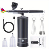 Lower waist 2-speed black pump + airbrush + 2 pots + brush