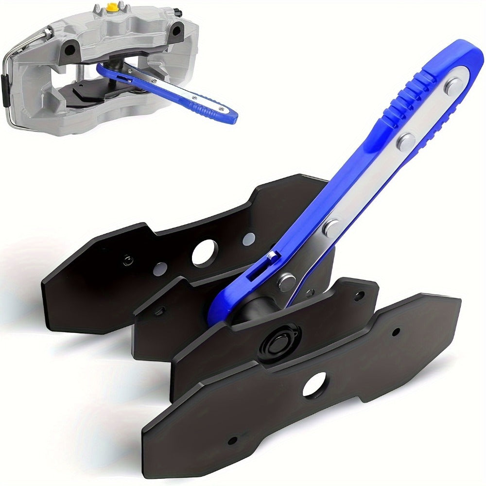 Brake Caliper Piston Press Tool - 360° Ratchet Compressor for Single, Twin & Quad Piston Disc Brakes | Alloy Steel Brake Pad Spreader