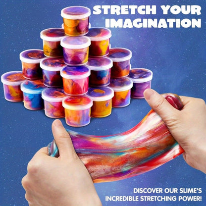 Galaxy Slime Party Favors for Kids 36 Pack Bulk Slime Cups Stretchy Non-Sticky Non-Toxic Classroom Rewards Goodie Bag Fillers for Birthday Easter Halloween Christmas Boys Girls