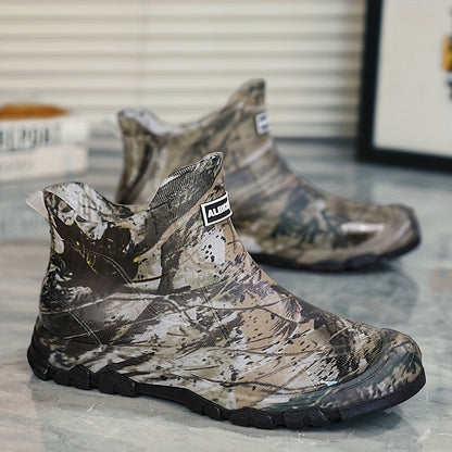Men's Rain Boots - Slip-On Ease