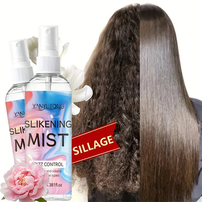 Perfumed Hair Mist Smoothing Spray 100ml — Heat Protection, Anti-Frizz, Moisturizing & Detangling Leave-In Formula | Long-Lasting Fragrance for Straight, Curly & Frizzy Hair | All Hair Types Unisex