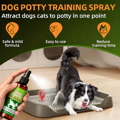 Puppy Potty Training Spray - Pheromone-Inspired Indoor Spot Guidance for Dogs & Cats, Helps Puppies & Kittens Recognize the Right Bathroom Spot Faster, Clean & Non-Messy