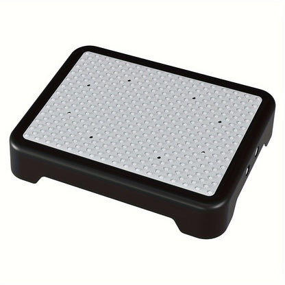 Non-Slip Step Stool Heavy Duty 550LBS Capacity Portable One Step Platform for Elderly Adults - Anti-Slip Rubber Mat Height Adjustable Indoor Outdoor Use Bed Car Door Bathroom Stair