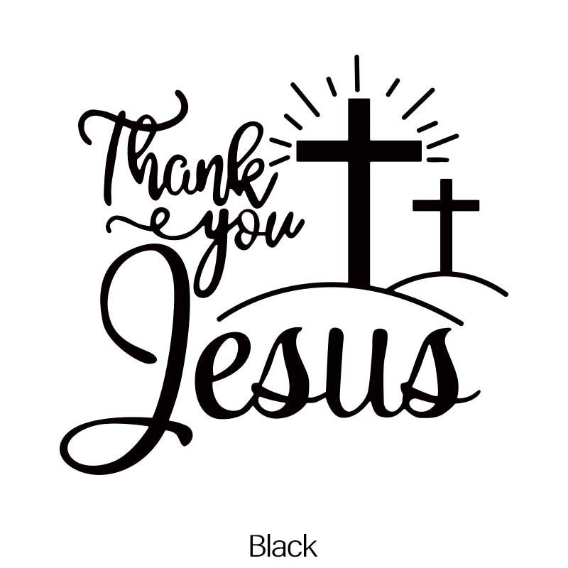 Christian God Car Stickers 4pcs – Waterproof Vinyl Bumper Decals for Cars, Laptops, Water Bottles, Motorcycles & Windows, Faith Cross Religious Sticker Set, Multi-Color Options