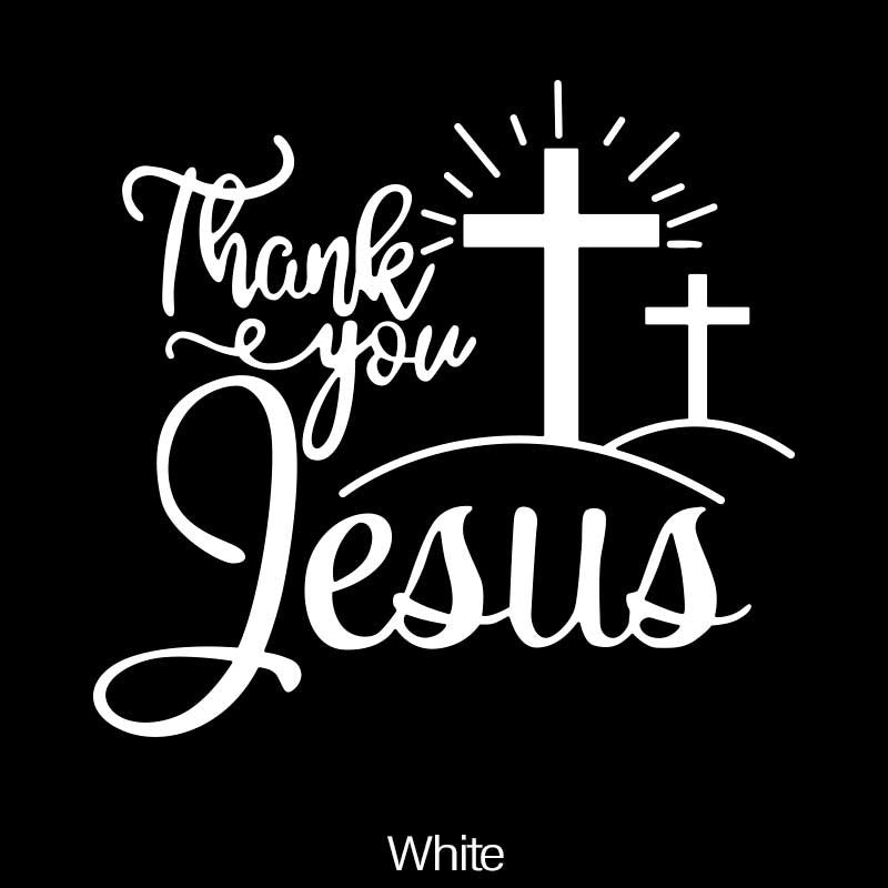 4 Car Stickers, Christian God, Car Body Bumper Vinyl Stickers Suitable for Cars, Laptops, Water Bottles, Motorcycles, Windows, Walls, Etc. (Default Size M)