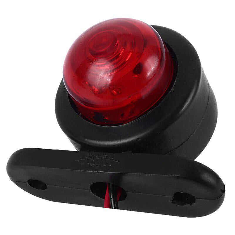 10pcs 12-24V Double-Sided Car Truck Side Indicator Lamps Red Amber Blinker Signal Indicator Lamp for Trailer Lorry Caravan