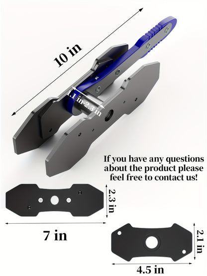 Brake Caliper Piston Press Tool - 360° Ratchet Compressor for Single, Twin & Quad Piston Disc Brakes | Alloy Steel Brake Pad Spreader