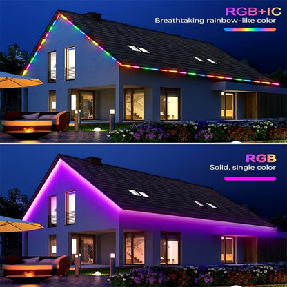 RGBIC TV Backlight Strip Lights for 10-85 Inch TV & Monitor, USB Powered Smart LED Bias Lighting with App Control, IR Remote, Music Sync, Color Changing, Bedroom Living Room Kitchen Christmas Decoration