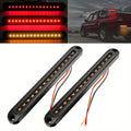 Set of 2 Smoked Lens 10-Inch LED Side Light Bars for Vehicles, Featuring Sequential Turn Signals, Suitable for Pickup Trucks And Utvs, Without Battery