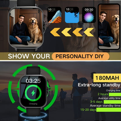 Smart Watch with Answer & Make Calls for Women Men – 100+ Sports Modes, Fitness Activity Tracker, Heart Rate Monitor, Pedometer, Compatible with Android & iPhone, Perfect Gift