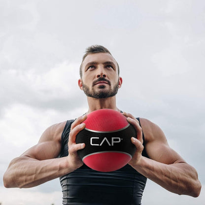 Medicine Ball Rubber Textured Grip for Strength, Balance & Core Training – 2LB to 4LB for Home Gym, Yoga & Full Body Workouts