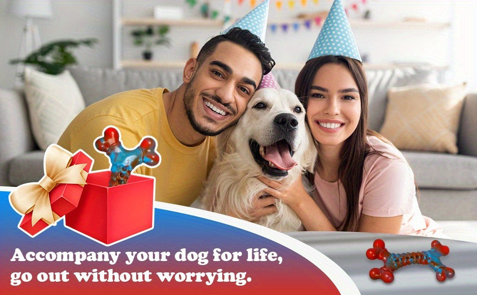 Dog Chew Toys for Aggressive Chewers - Indestructible Tough Dog Toys for Large Breed Dogs, Durable Heavy Duty Chew Toy Bundle 1/2/4/5 Pack, Long-Lasting Rubber Dog Toy for Power Chewers