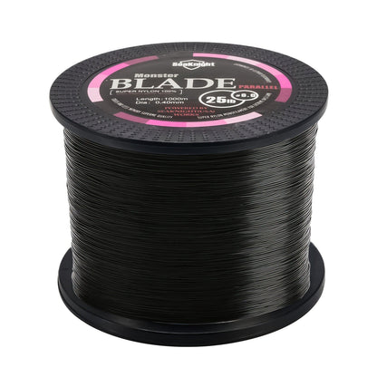 Monofilament Fishing Line 1000M / 1093Yds – Nylon Mono Line for Freshwater & Saltwater, 2-35LB, Black & White