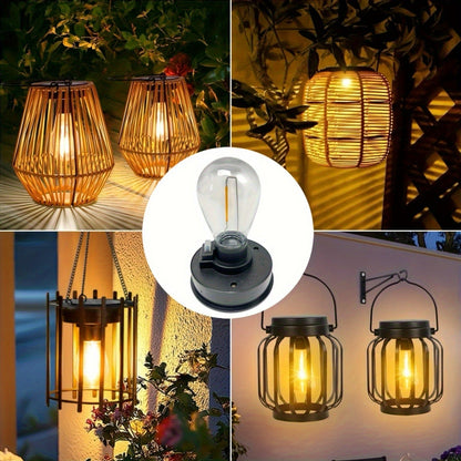 Solar Lantern Replacement Bulb IP65 Waterproof – Outdoor Solar Light Accessory, Top Bulb Replacement Kit | 2, 6 or 12 Pack