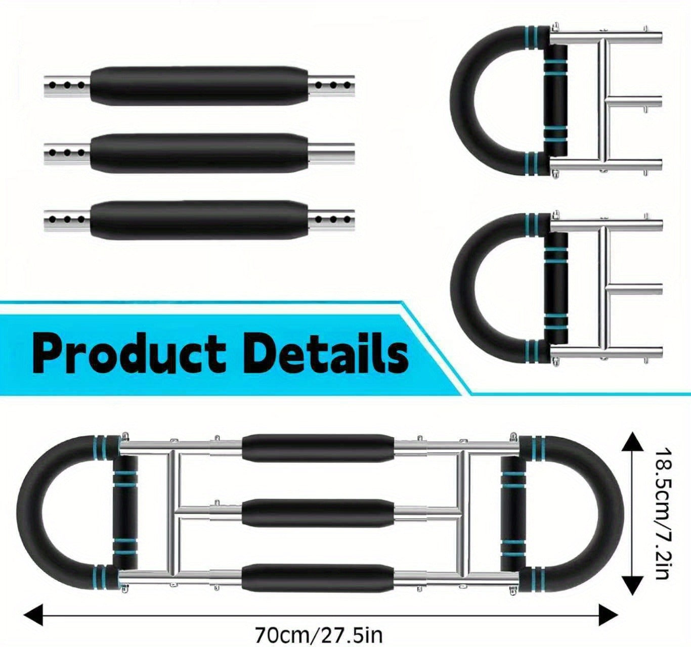 Spring Chest Expander Bar – Adjustable Arm & Tricep Trainer