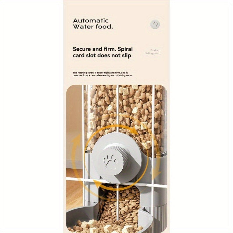 Hanging Cage Pet Water Dispenser & Automatic Feeder – No-Drip Gravity Feed Bowl for Rabbits, Guinea Pigs, Hamsters & Small Animals | Cage-Mount Design, Easy Refill