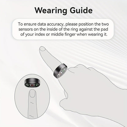 Waterproof Smart Ring – Sleep & Fitness Tracker for Men Women