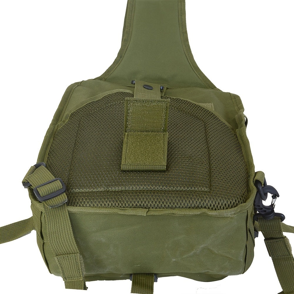 Tactical Chest Bag – Single Shoulder Crossbody Sling Pack for Hiking, Patrol & Outdoor EDC, Adjustable Strap, Multi-Pocket