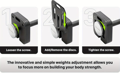 Quick-Lock Adjustable Dumbbell Set 10–80LB – 5LB Increments Square Weight Plates for Home Gym Fitness, Compatible Longer Screws & Add-On Plates Available