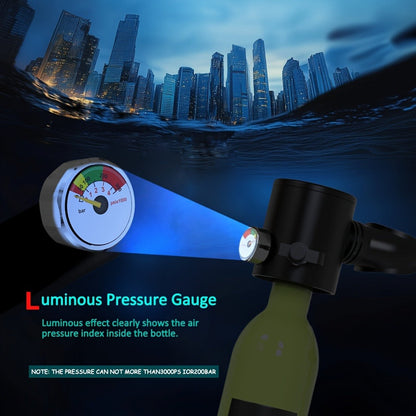 Aluminum Alloy Mini Diving Tank 0.5L – Portable Scuba Oxygen Cylinder with Regulator for Underwater Photography Snorkeling Recreation Leisure Diving Adults
