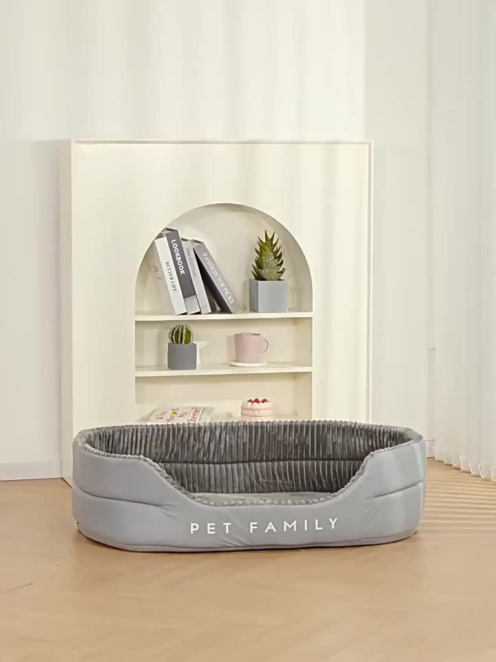 Furry Round Pet Bed for Dogs & Cats - Soft Warm Washable Dog Bed with Anti-Slip Base, Foldable Breathable Plush Cat Bed Mattress for Small Medium Large Pets, Indoor Dog Cage Pad, Sizes M-XXL