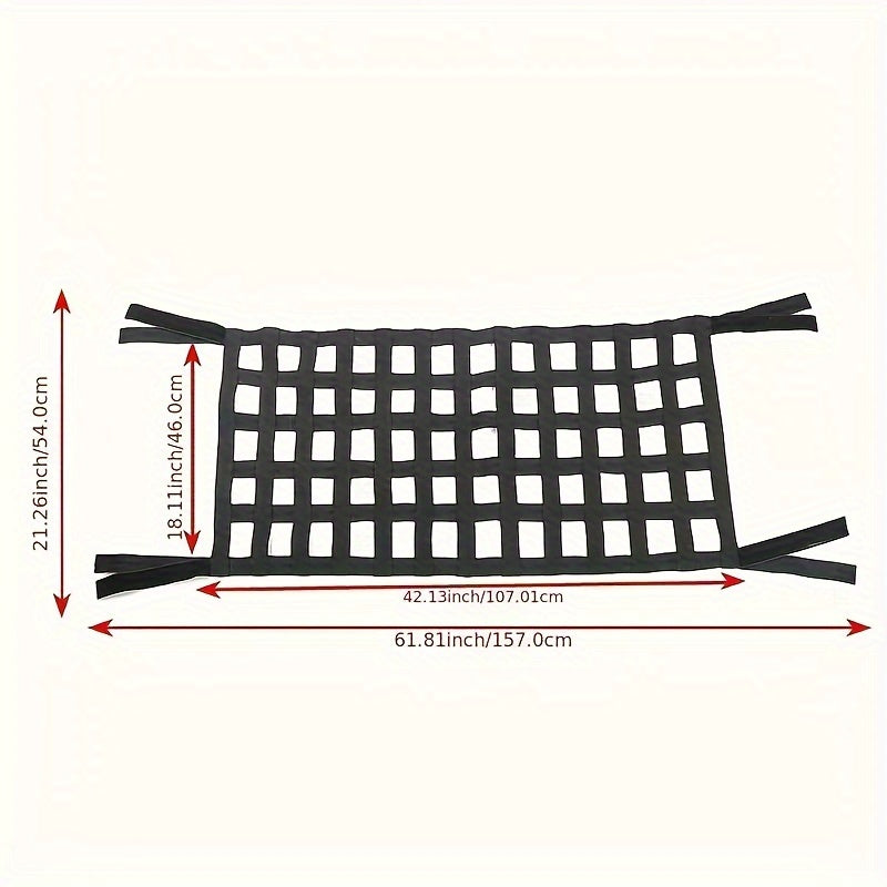 Mesh Cargo Net Roof Top Netting Hammock for Jeep 1987-2023 for Wrangler YJ TJ JK JL & for Gladiator JT Accessories
